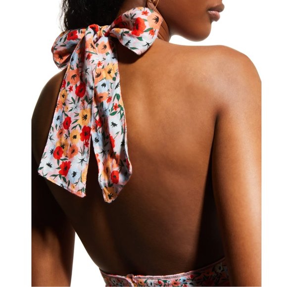 Agua by Agua Bendita Magnolia Printed Linen Halter Maxi Dress - Picture 7 of 16